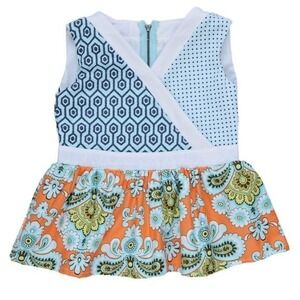 Persnickety Orange Nina Top;‎ size: 6